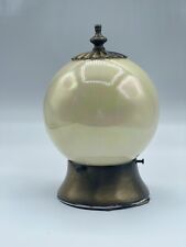 Vintage Iridescent Cream Globe Ceiling Light Fixture Virden Lighting Made In USA picture