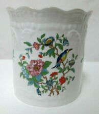 Aynsley Pembroke floral Bird Jar Cannister England Fine Bone China 4.7