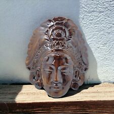 Vintage Mask Peruvian Ceramic Hanging Tribal God Goddess Arner's L 8