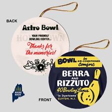 BERRA RIZZUTO ASTRO BOWL Ornament - Collectible Vintage Clifton NJ Bowling picture
