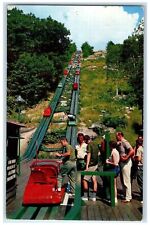 1966 Skimobile Mt. Cranmore Tourists Rides North Conway New Hampshire Postcard picture