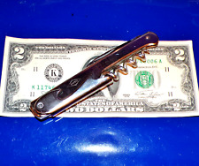 Vintage DANA Stainless Steel Bartender's Barkeep's Knife w/Corkscrew & Opener picture