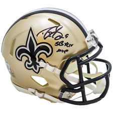 Drew Brees Autographed signed New Orleans Super Bowl MVP Mini Helmet Beckett picture