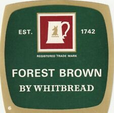 BEER BOTTLE LABEL - WHITBREAD BREWERY - FOREST BROWN picture