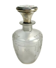 R. Blackington & Co. Sterling Silver Hawkes Intaglio Glass Perfume Bottle  picture