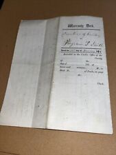 1871 Post Civil War Charlotteville Cemetery Deed Summit New York Schoharie Count picture