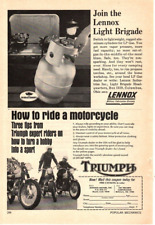 1967 Print Ad  Triumph Motorcycle How To Ride Three Tips from Expert Riders picture