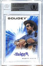 2021 UD Goodwin SCOTT AVETT Brothers Signed Auto Card #GASA Beckett BAS Slabbed picture