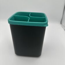 Tupperware Chef Series Pro Utensils Holder Keeper Black & Teal New picture