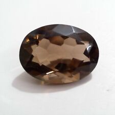 Ultimate Smokey Quartz Faceted Oval Shape 22.80 Crt Smokey Loose Gemstone picture