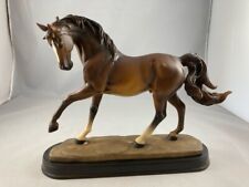 Bay Model Porcelain Horse Figurine Statue on Base 8.5