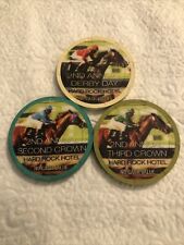 Set Of (3) Hard Rock Casino Las Vegas 2nd Annual Derby Triple Crown Casino Chips picture