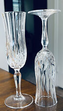 2 Vintage RCR Opera Lead Free Crystal Champagne Glasses 8.25”H Italy picture