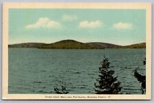 Muskoka Ontario Canada Crown Island Mary Lake Port Sydney WB UNP Postcard picture