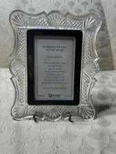 Waterford Crystal Cut Glass Picture Photo Frame - Fits 5 inch x 3.5 inch Picture picture