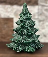 Vintage Ceramic Christmas Tree Green mcm Mid Century 6.5 “ Tall picture