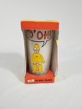 The Simpsons High Ball Drinkung Glass Homer D'OH NIB Never used UNDERWEAR  picture