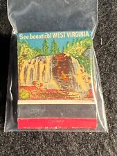 VINTAGE MATCHBOOK - SEE BEAUTIFUL WEST VIRGINIA - MOUNTAIN STATE -  UNSTRUCK picture