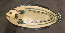 Vintage Signed St Jean de Bretagne 2062 Ceramic Fish Service Plate 21