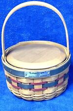 UNUSED 1997 Longaberger Inaugural Basket with Protector & Lid picture