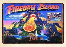 1986 fireball island board game metal tin sign cafe pub  men cave wall art picture