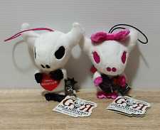 Granrodeo Roger Gina Pierrot Set Plush Strap Doll Japan FurYu Prize TAG 4.5