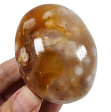 Flower Agate Palm Stone 116 grams. picture