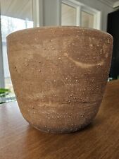 Vtg Textured Terra Cotta Clay Planter Pot Handcrafted In Florence Italy picture