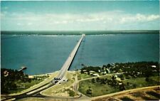 Vintage Postcard- Bay Bridge, Mississippi Gulf Coast. 1960s picture