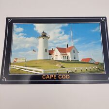 Postcard, Nobska Point Lighthouse on Cape Cod, Coast Guard, Vintage picture