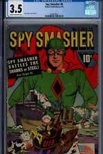 Spy Smasher 6 CGC 3.5 (VG-) Fawcett (1942) WWII picture