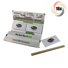 16x Packs Rollos Rolling Papers & Filter Strips | Silver | 1 1/4 | 2 Free Tubes picture