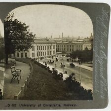 Kristiania University College Oslo Stereoview c1900 Christiania Norway A2503 picture