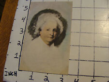 Original unused POSTCARD: portrait of MARTHA WASHINGTON by gilber Stuart picture