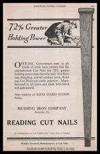 1928 Reading Iron Co Pennsylvania Cut Nails 