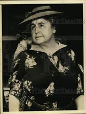 1938 Press Photo Mrs. Woodrow Wilson, Widow Of Late President, In New Orleans picture