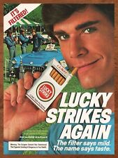 1980s Lucky Strike Cigarettes Vintage Print Ad/Poster Car Man Cave Bar Art Retro picture