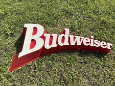 RARE Huge Budweiser Beer 3d sign 60x30x10 Vintage Bar Advertising Wall picture