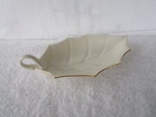 QUALITY~~Lenox USA Special~ Leaf Design Candy Bowl With Handle picture