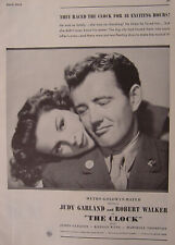1945 Esquire Advertisement WWII Era Movie JUDY GARLAND ROBERT WALKER The CLOCK picture