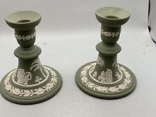 Vintage Wedgewood Made In England Candlesticks (A6244) picture