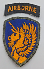 WWII/2 US Army 13th Airborne Division patch with un-attached tab. picture