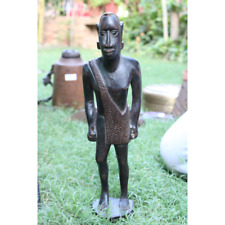 Wooden Carving Statue Antique Wooden Male sculpture Man Figurine Home Décor Art picture