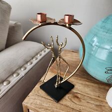 Infinity art in metal celebration of life candlesticks jewish picture