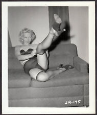 STRIPPER FETISH MODEL JOAN RYDELL  -  KLAW VINTAGE ORIGINAL 4X5 1950s #195 picture