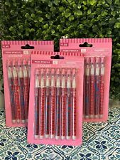 New 8 Pc Valentine's Day Novelty Xo Hearts Push Pencils 3 Packs picture