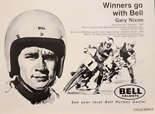 1968 Bell Helmets Motorcycle Print Ad Torsten Hallman picture