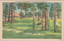c1930s Postcard Intrenchments Crater Battlefield Petersburg, Virginia UNP 5438.4 picture