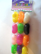 Vintage Easter Unlimited JELLY BEAN Shape Candy Color Containers NOS picture