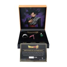 Dragon Ball Super Goku Black Necklace, Potara Earrings, and Time Ring Set RARE picture